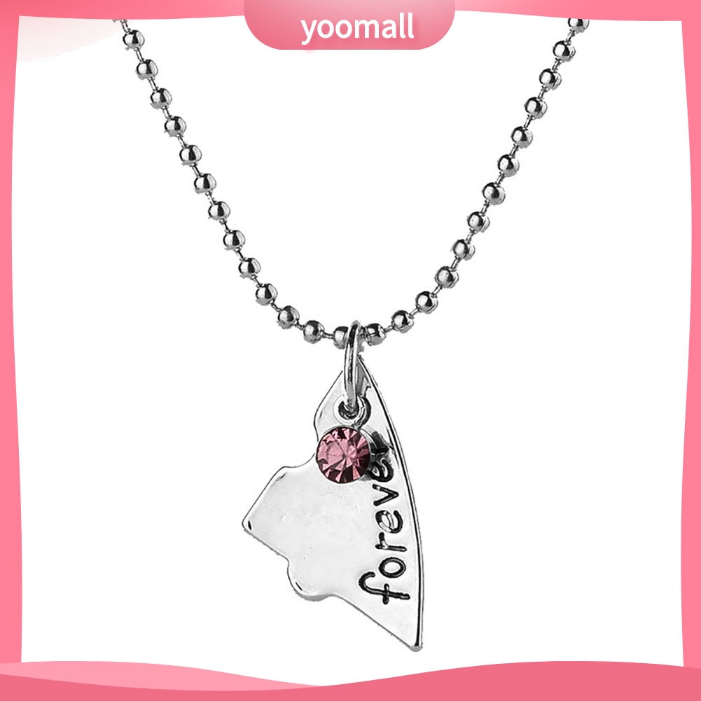 Bộ 4 Vòng cổ Mặt Trái Tim Đính Đá Thời Trang Dành Cho Nữ