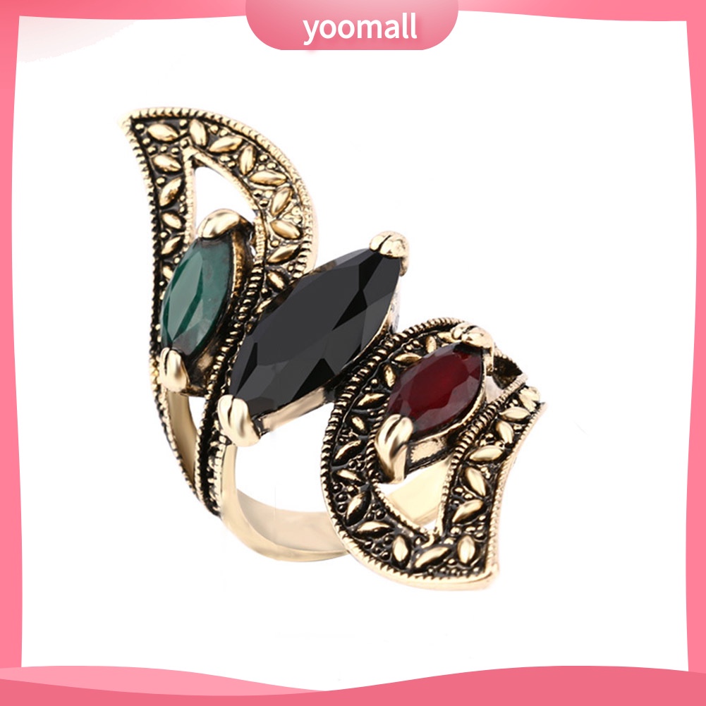 Nhẫn Đeo Khớp Ngón Tay Phong Cách Thổ Nhĩ Kỳ Nhiều Màu Sắc Dành Cho Nữ