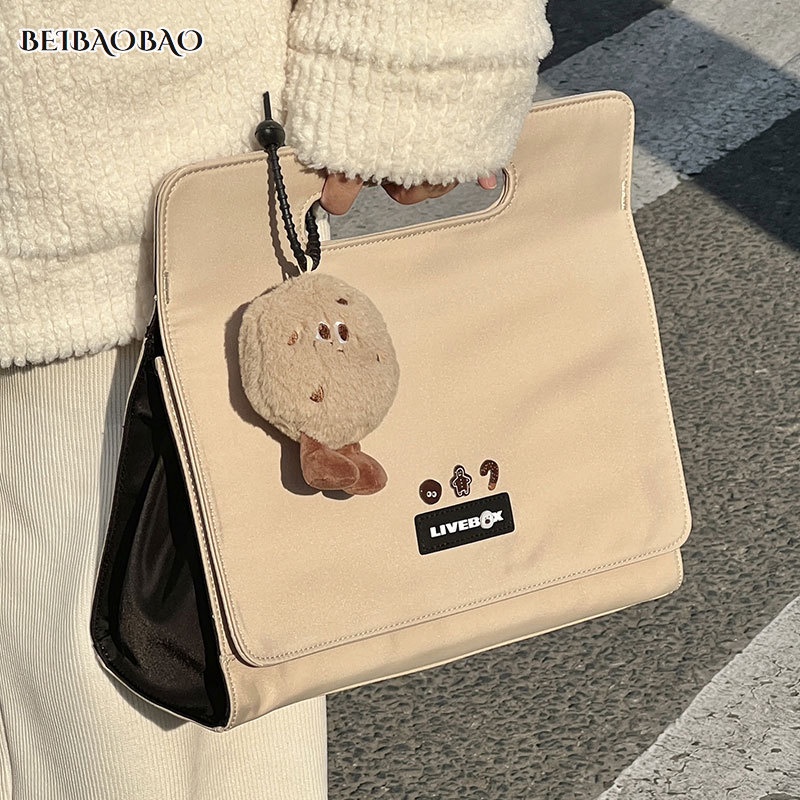 Beibao Túi canvas Đeo Vai Nhỏ Gọn Dễ Phối Đồ Phong Cách Nhật Bản Mới Cho Học Sinh
