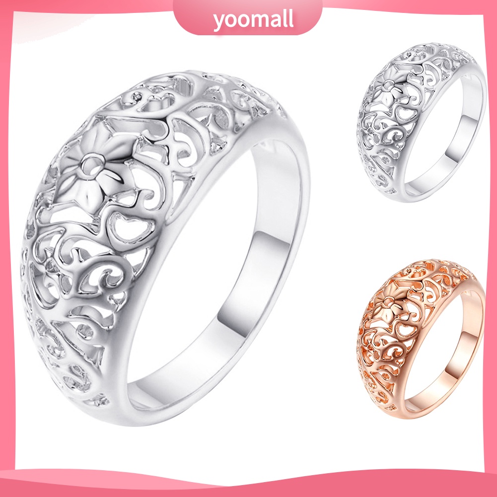 Nhẫn Đính Hôn Hình Hoa Thời Trang Cho Nữ