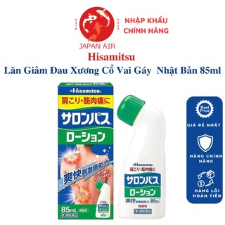 Lăn Vai Gáy Hisamitsu 85ml Chai Lăn Xoa Bóp Vai Gáy Salonpas Hisamitsu Nhật Bản