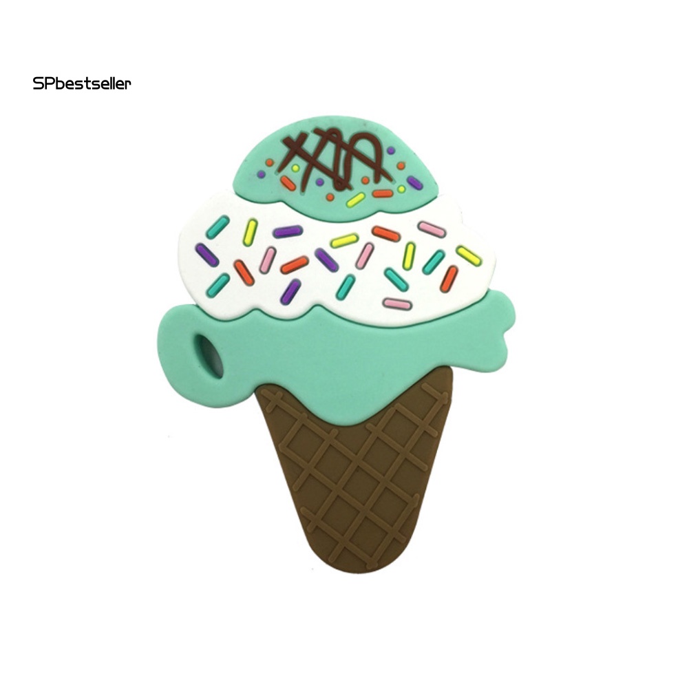 Đồ Chơi Nhai Cắn Hình Cây Kem Bằng Silicone Cho Bé