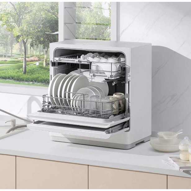 Máy Rửa Chén Bát Xiaomi Mijia S1 Mini 5 Bộ Để Bàn Thông Minh - Khử Trùng Sấy Khô - 7 Chế Độ - Hàng Nhập Khẩu