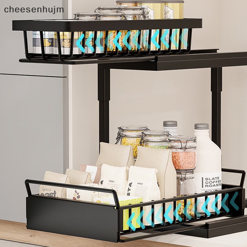 Giỏ Đựng Đồ Dùng Gắn Dưới Bồn Rửa Chén Bằng Kim Loại Tiện Dụng Cho Nhà Bếp / Nhà Tắm