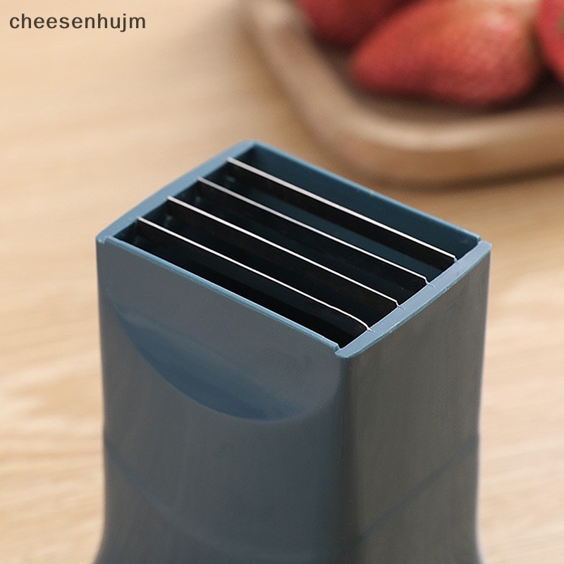 Dụng Cụ Cắt Lát Dâu Tây Bằng Thép Không Gỉ Chất Lượng Cao