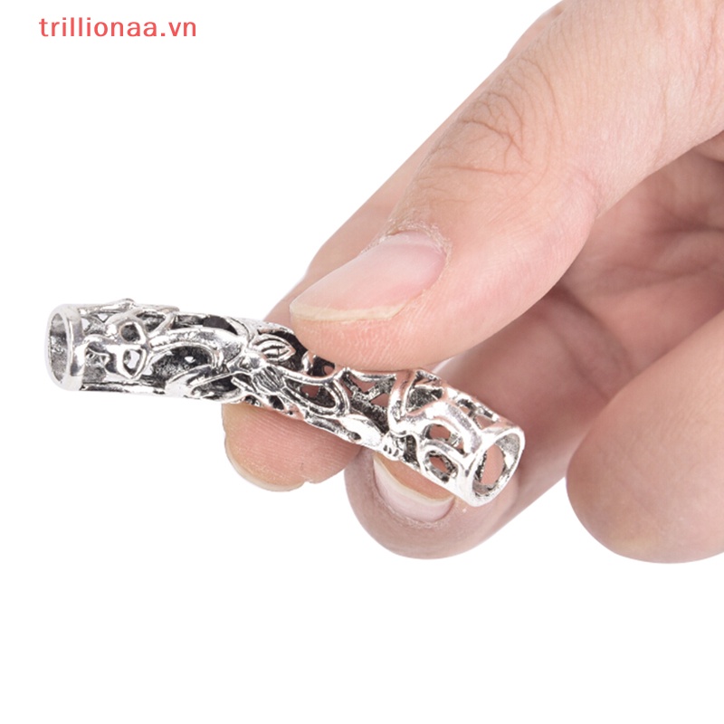 Chuỗi Hạt Bạc Đeo Râu Phong Cách Viking Độc Đáo