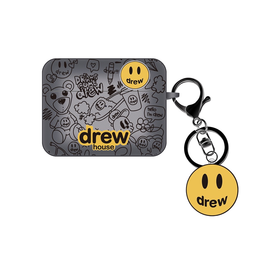 Vỏ Bảo Vệ Hộp Sạc Tai Nghe AirPods Pro2 AirPods Pro AirPods 3 gen3 AirPods 2 Cartoon drew house Smile Bằng Silicon Họa Tiết Ngôi Nhà Vẽ Cười