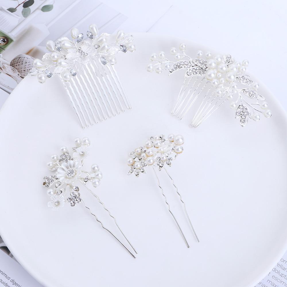 Mxbeauty Lược Cài Tóc Năm Răng Họa Tiết Hoa Phong Cách Hàn Quốc Cho Nữ