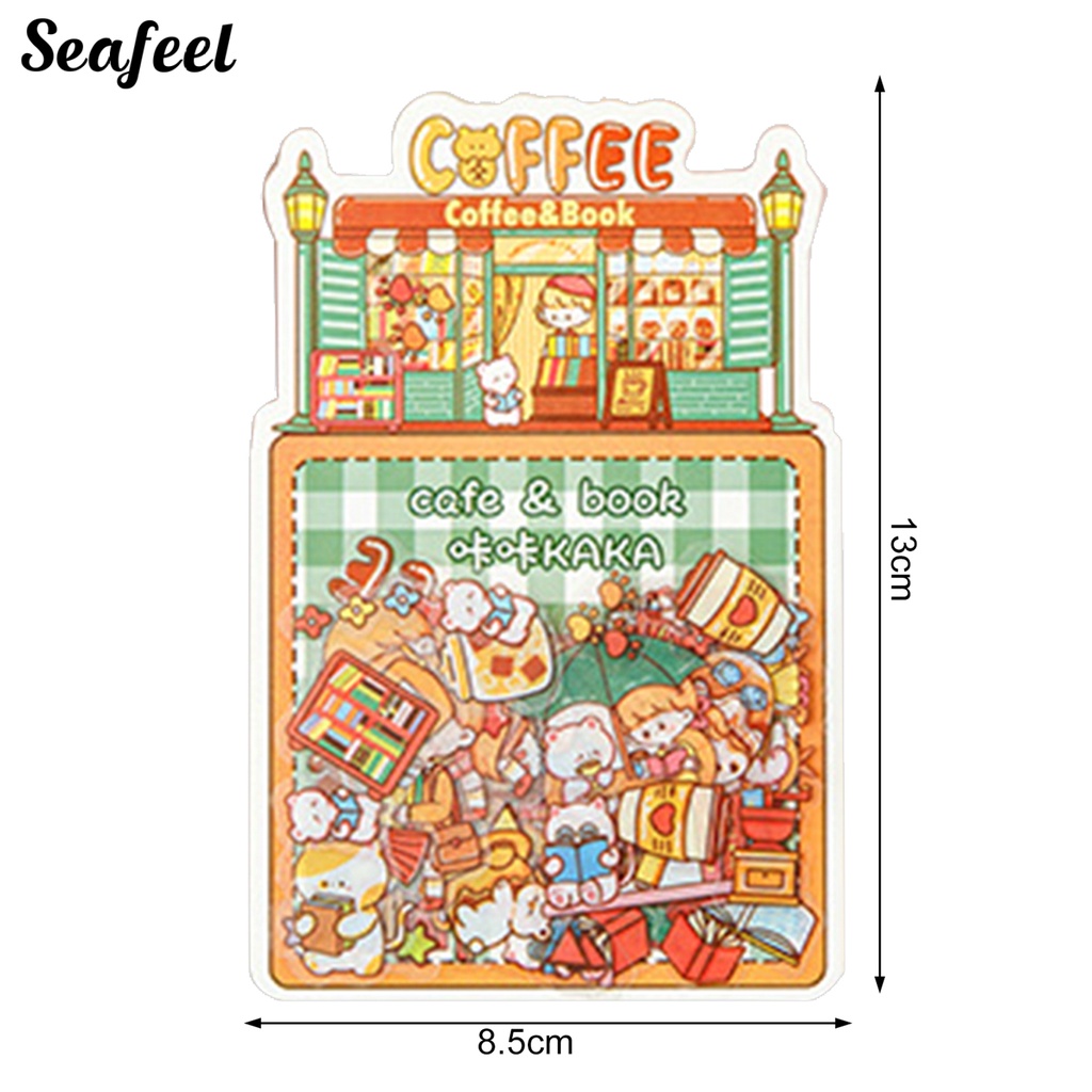 Bộ 50 Miếng Dán Trong Suốt Chống Thấm Nước Họa Tiết Graffiti Trang Trí Sổ Tay