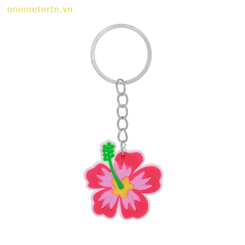 Onemetertn Móc Chìa Khóa Bằng Pvc Mềm Phong Cách Hawaiian Cho Nữ