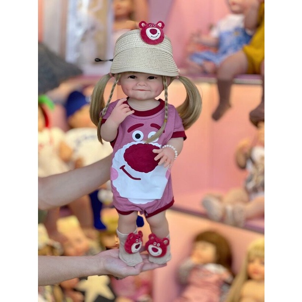 Búp Bê Barbie 55cm Bằng Silicon Mềm Dễ Thương Dùng Làm Quà Tặng Sinh Nhật Cho Bé