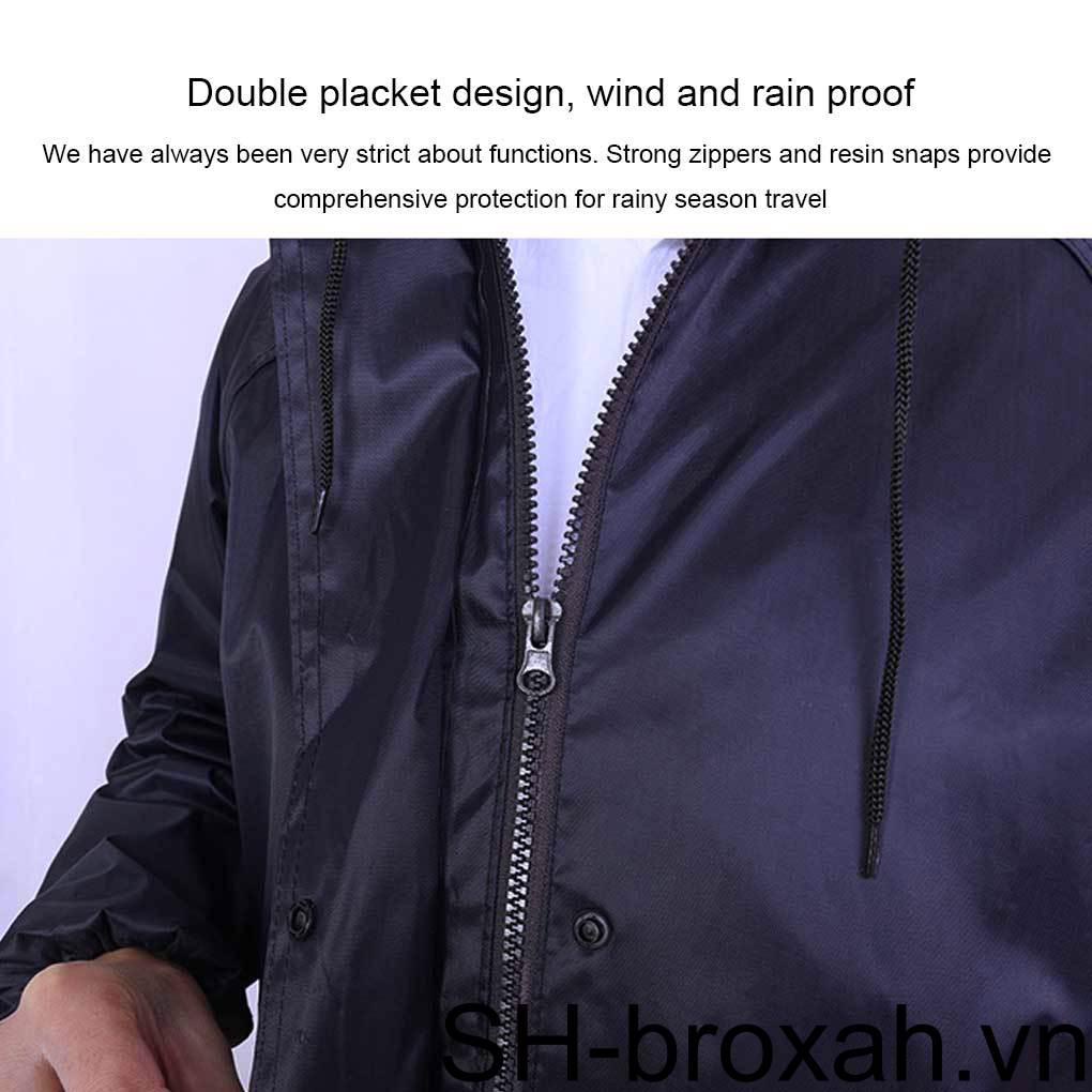 Áo Mưa Dáng Dài Phản Quang Chống Gió Che Phủ Toàn Diện Cho Các Hoạt Động Ngoài Trời