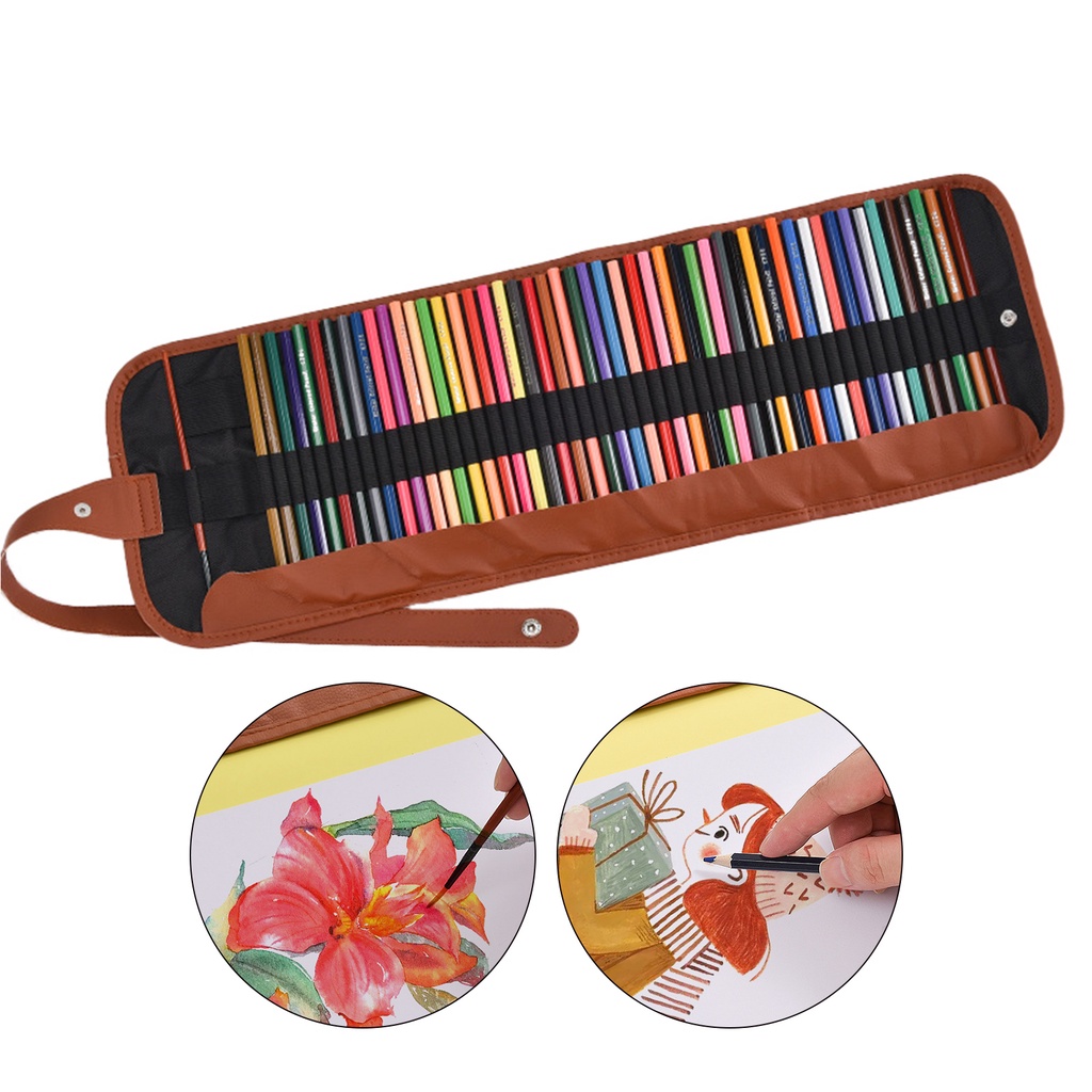 Ny-1 Bộ Bút Chì Màu 36 / 48 / 50 Lõi Mềm Có Thể Hòa Tan Bằng Gỗ