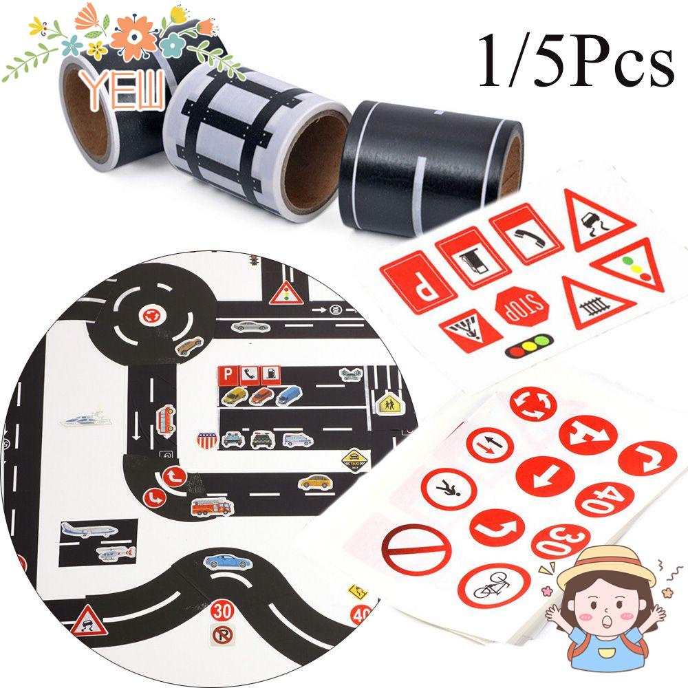 Set 1 / 5 Băng Keo Dán Hình Con Đường Hỗ Trợ Học Tập Trí Thông Minh Cho Bé DIY