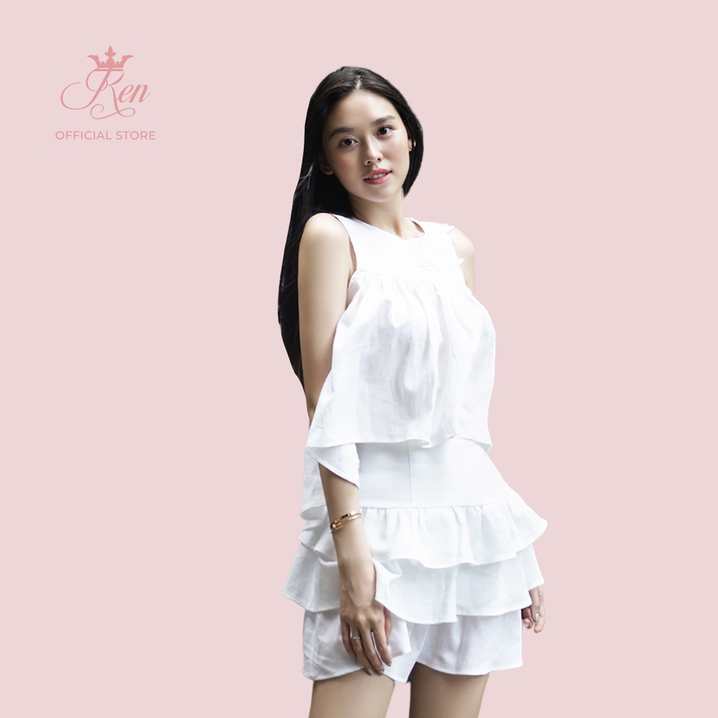 REN - Chân Váy Xếp Li Ba Tầng