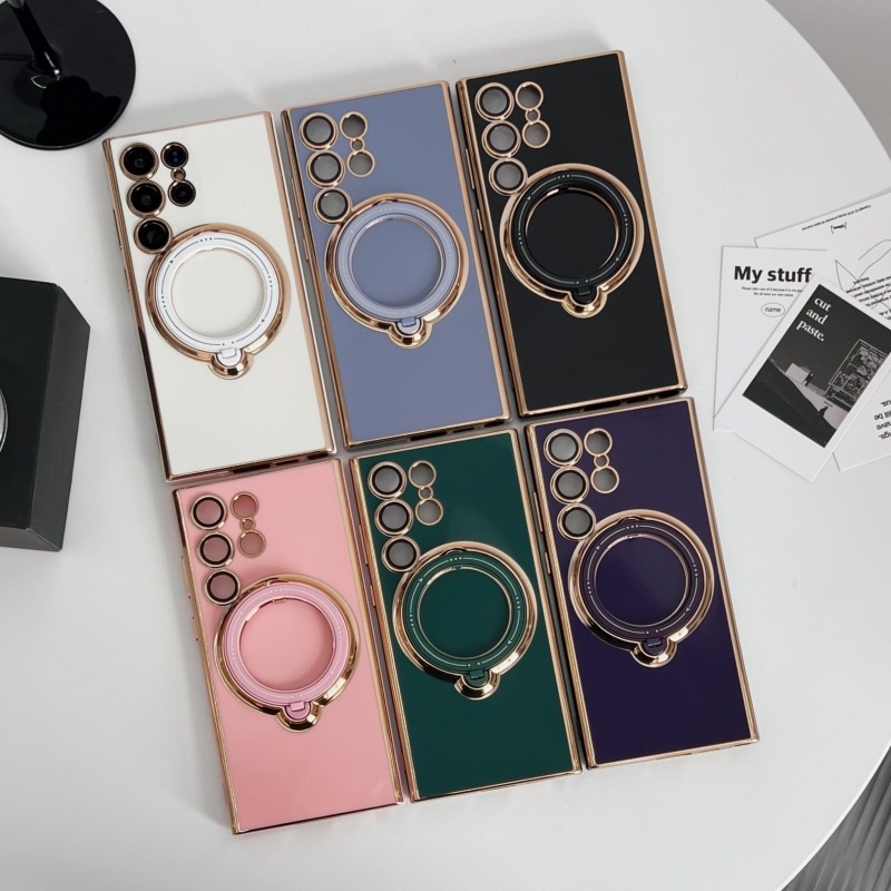 Ốp Điện Thoại Có Giá Đỡ Nam Châm Xoay 360 Độ Chống Trầy Cho Samsung S22 S23 Plus Ultra S20 FE Samsung A52 4G 5G