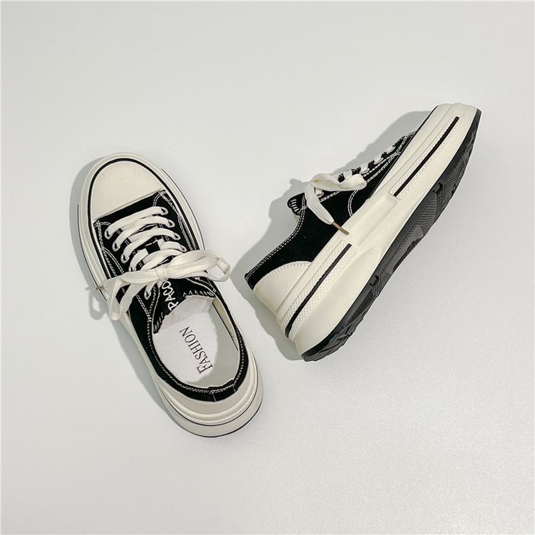 Giày Thể Thao Canvas Đế Dày Thời Trang Hàn Quốc Cho Nữ