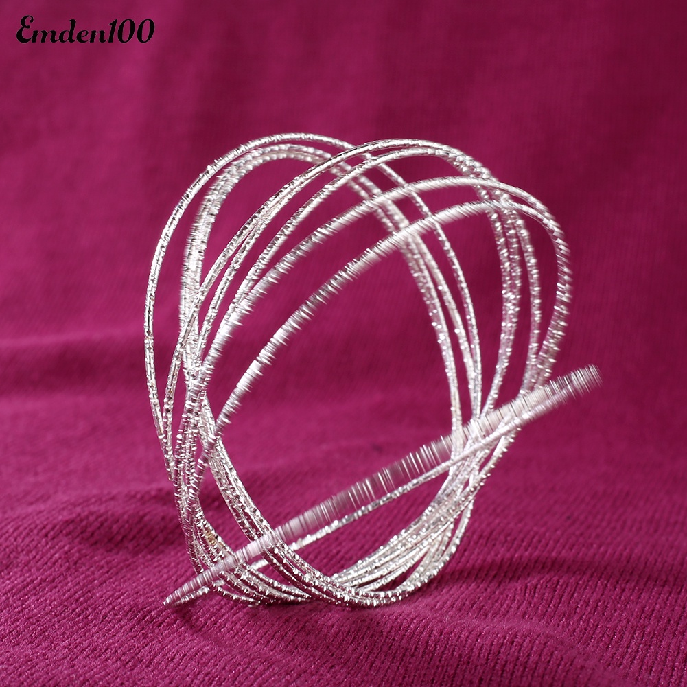 Set 10 Vòng Tay Kim Loại Thời Trang Cho Nữ