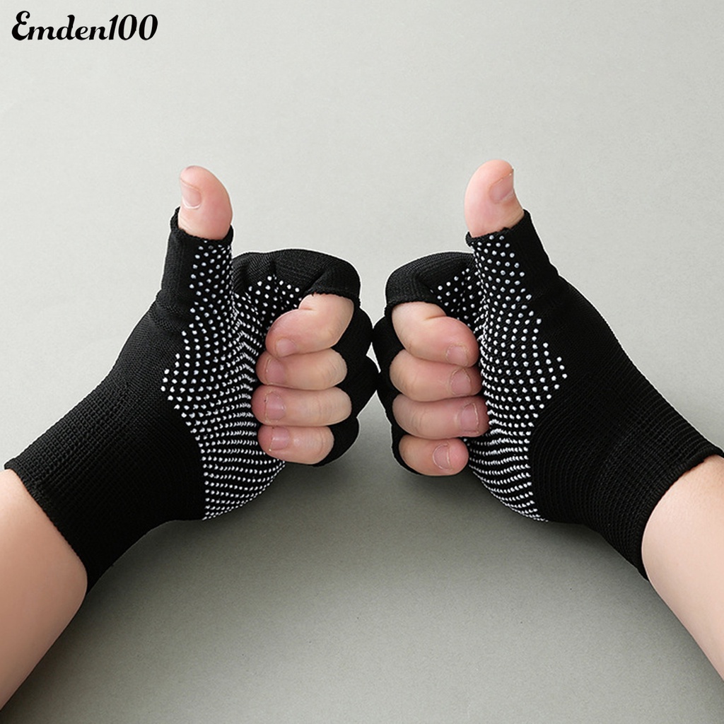 Set 2 Đôi Găng Tay Hở Ngón Chống Trượt Tiện Lợi