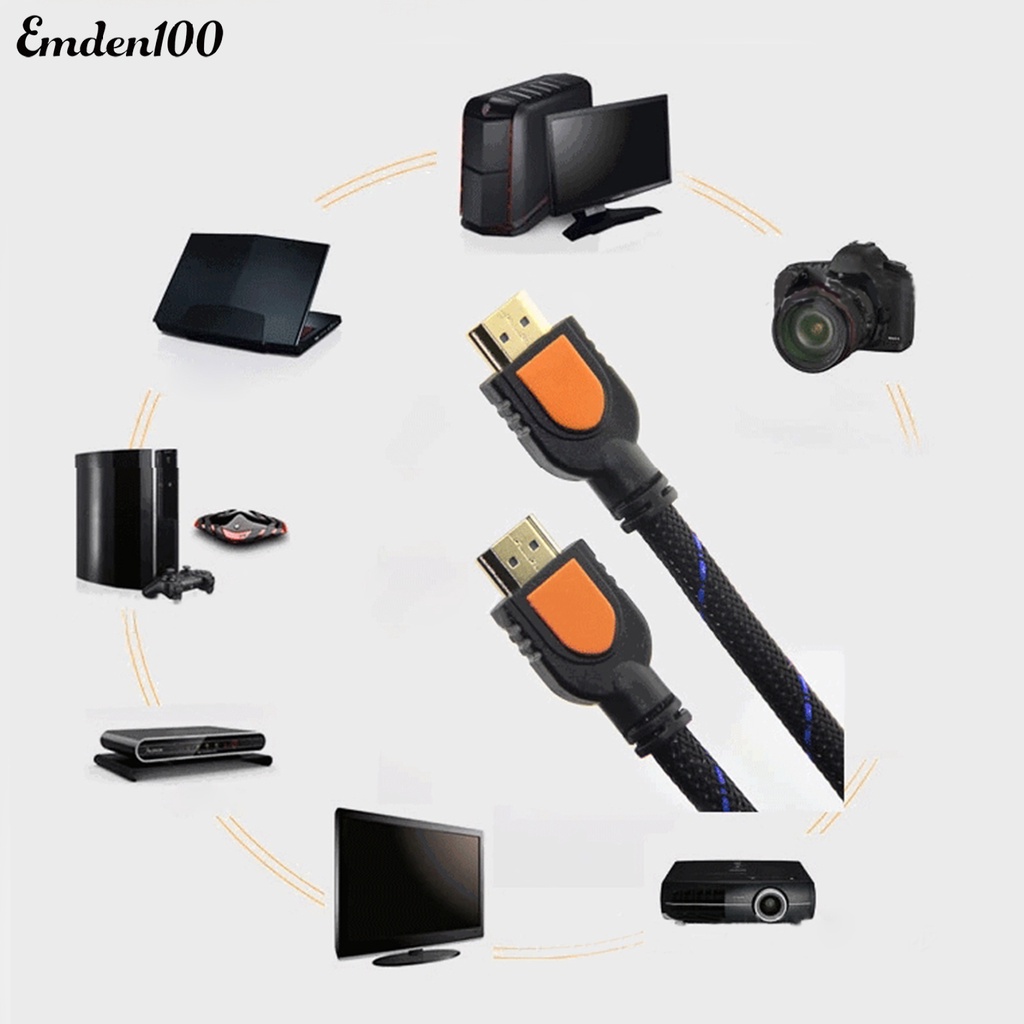 Dây Cáp Truyền Hình Ảnh 3D 1.4 Tốc Độ Cao 30cm 1080P 4K x 2K HDMI