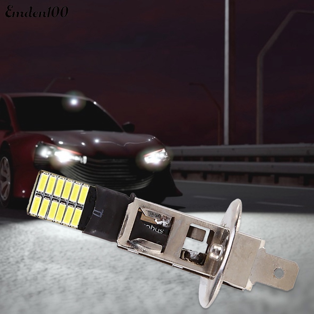 Đèn Pha Chống Sương Mù Ánh Sáng Trắng 6500K 12V HID Xenon 24-SMD H1 Cho Xe Hơi