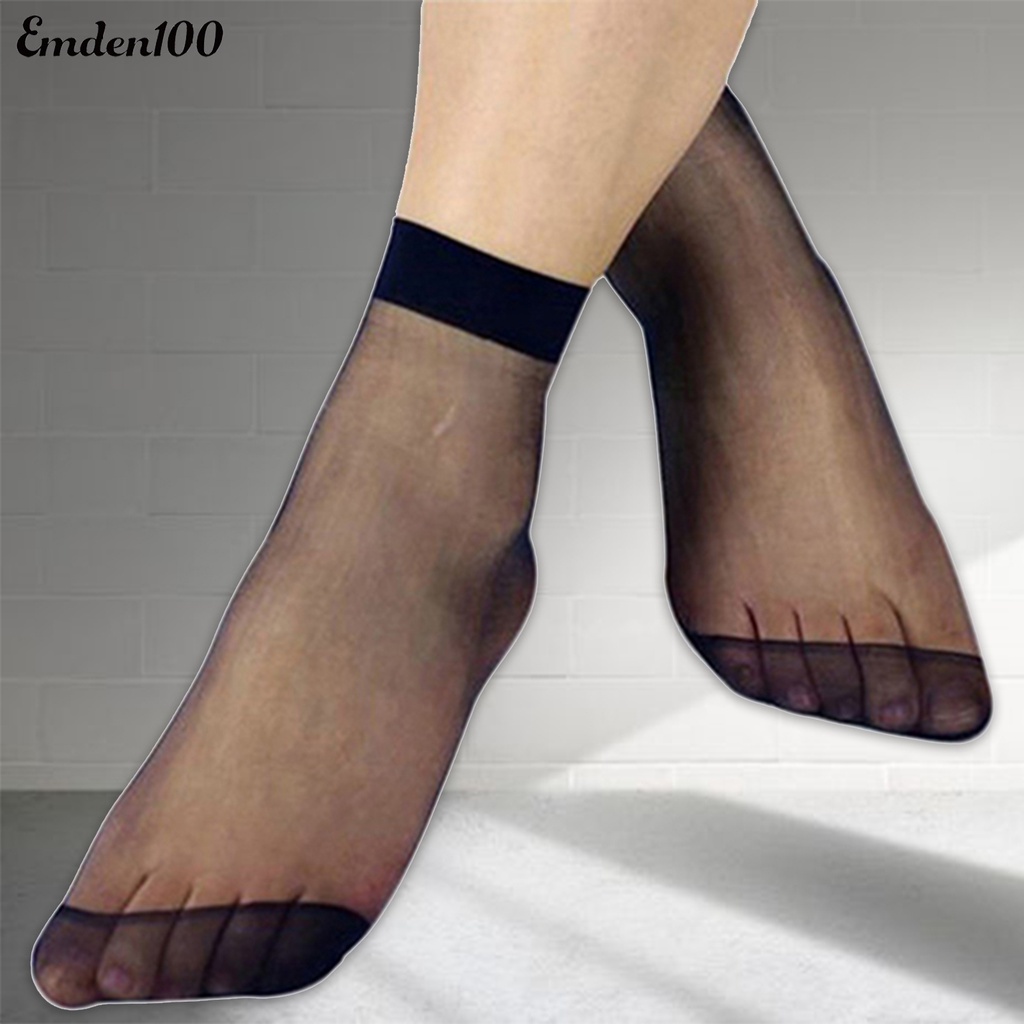 Set 10 Đôi Tất Co Giãn Thoáng Khí Gợi Cảm Cho Nữ