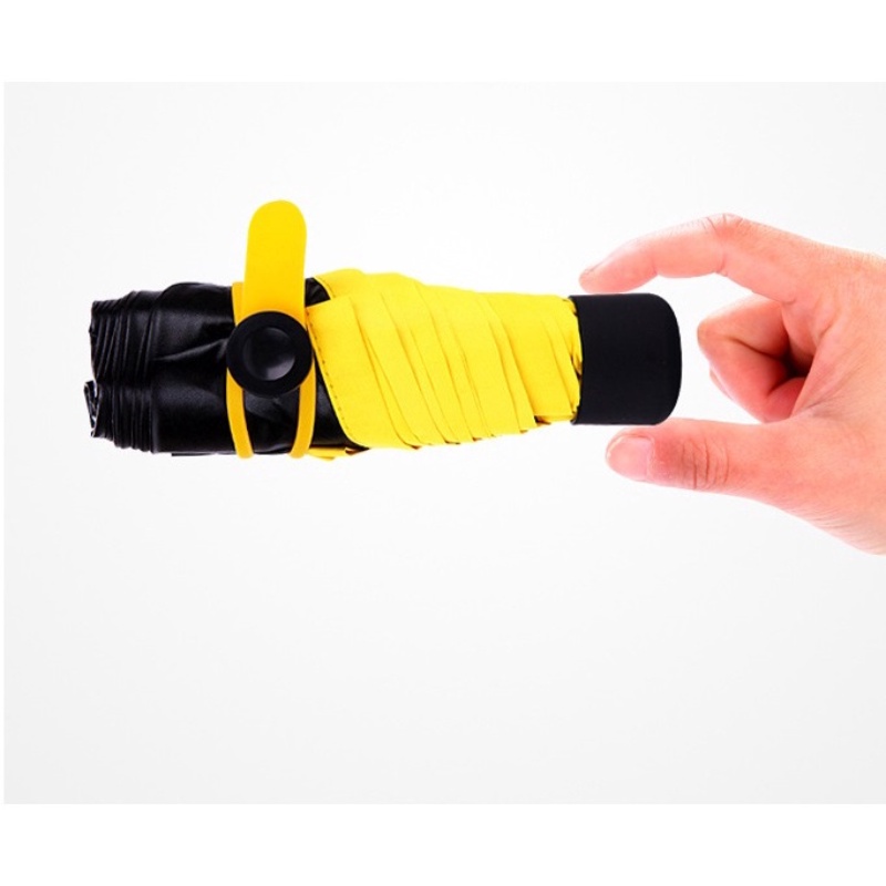 Dù Gấp Mini Hình Viên Thuốc Siêu compact Để Bảo Vệ Khỏi Nắng Và Mưa Khi Đi Học / Văn Phòng luyoo19