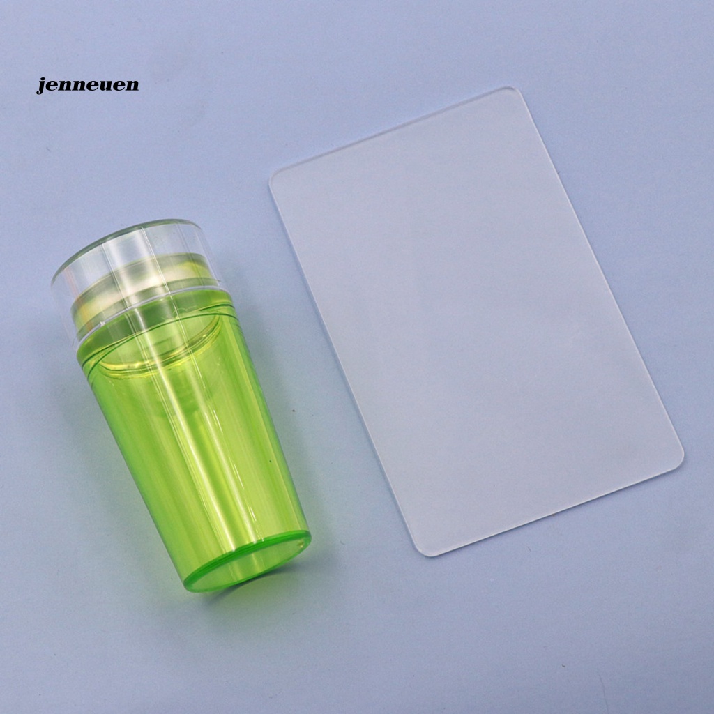 Dụng Cụ In Dấu Trang Trí Móng Tay Bằng Silicon Trong Suốt Dễ Vệ Sinh