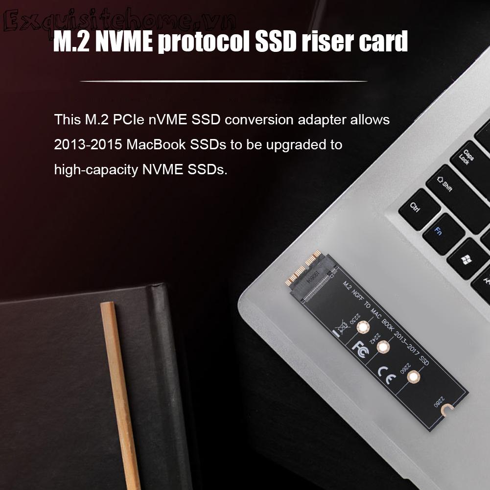 Thẻ Chuyển Đổi M.2 NVME SSD Pci-E3.0 SSD Cho Pro A1465 A1466 A1398 A1502