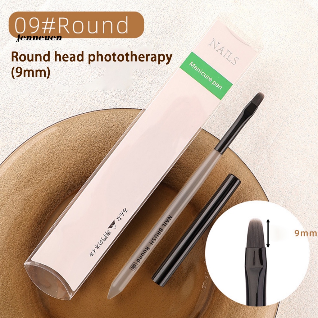 Bút Vẽ Trang Trí Móng Nghệ Thuật Đầu Tròn Dẹt Chống Trượt Bằng Acrylic