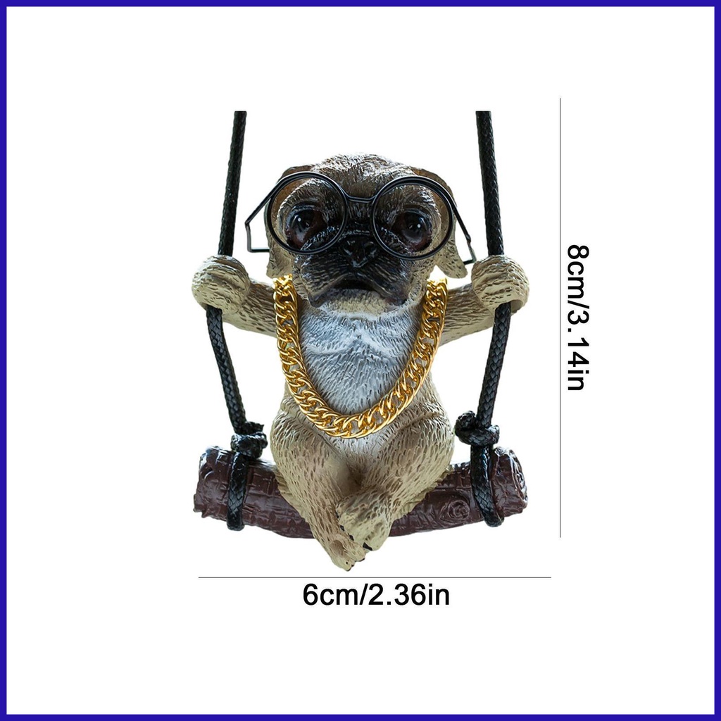 Chú Chó Pug Dễ Thương Dùng Trang Trí Xe Hơi