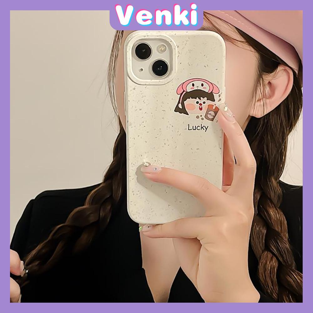 Venki - Dành Cho Ốp Lưng iPhone 11 Ốp Lưng Có Thể Phân Hủy Sinh Học Thân Thiện Với Môi Trường Vỏ Lúa Mì Bảo Vệ Mịn Hoạt Hình Cậu Bé Cô Gái Tương thích với iPhone 14 Pro max 13 Pro max 12 Pro Max 11 xr xs max 7 8