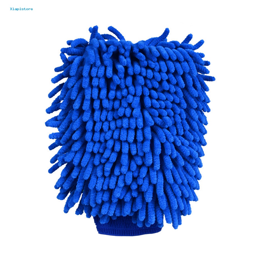 1 Găng Tay Chenille Mềm Mại Màu Sắc Ngẫu Nhiên Dùng Rửa Xe Hơi