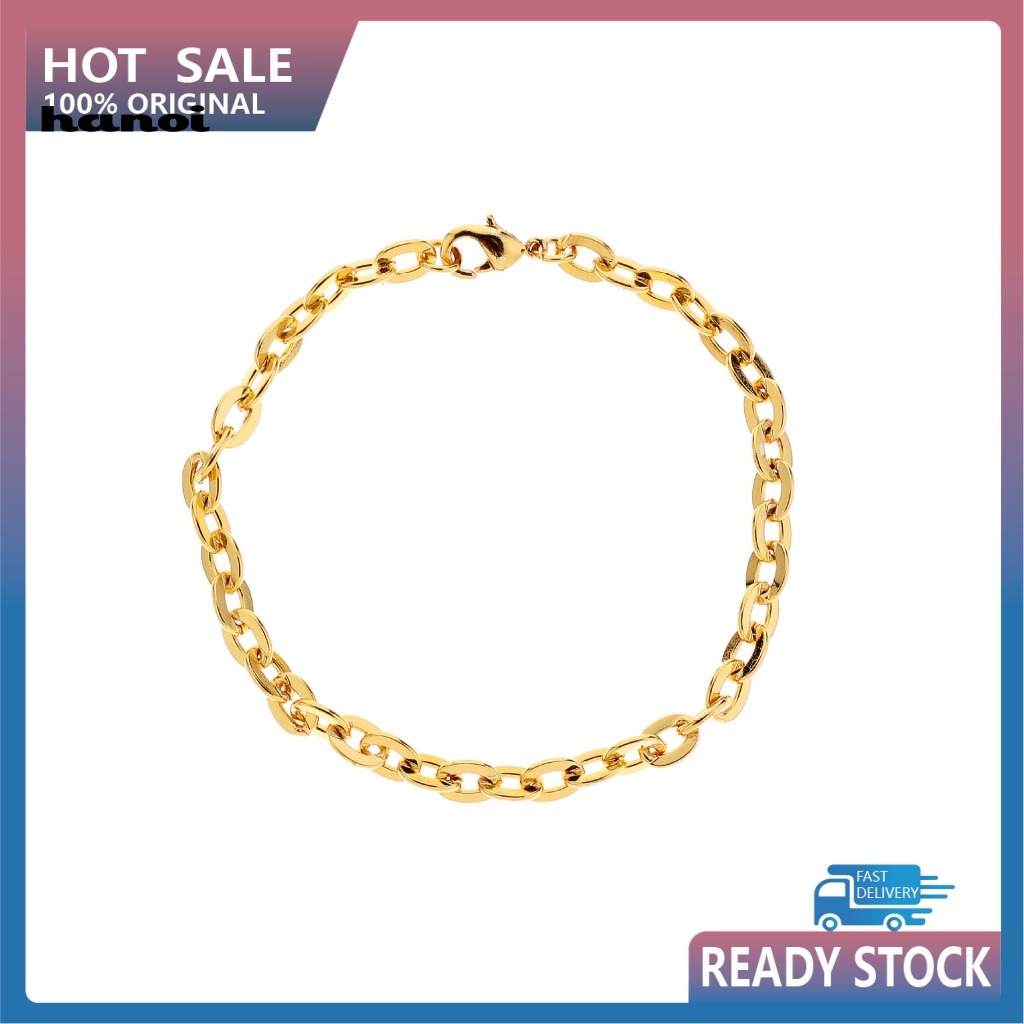 Vòng Tay Dây Xích Thiết Kế Đơn Giản Phong Cách Hip Hop Cho Nam Và Nữ