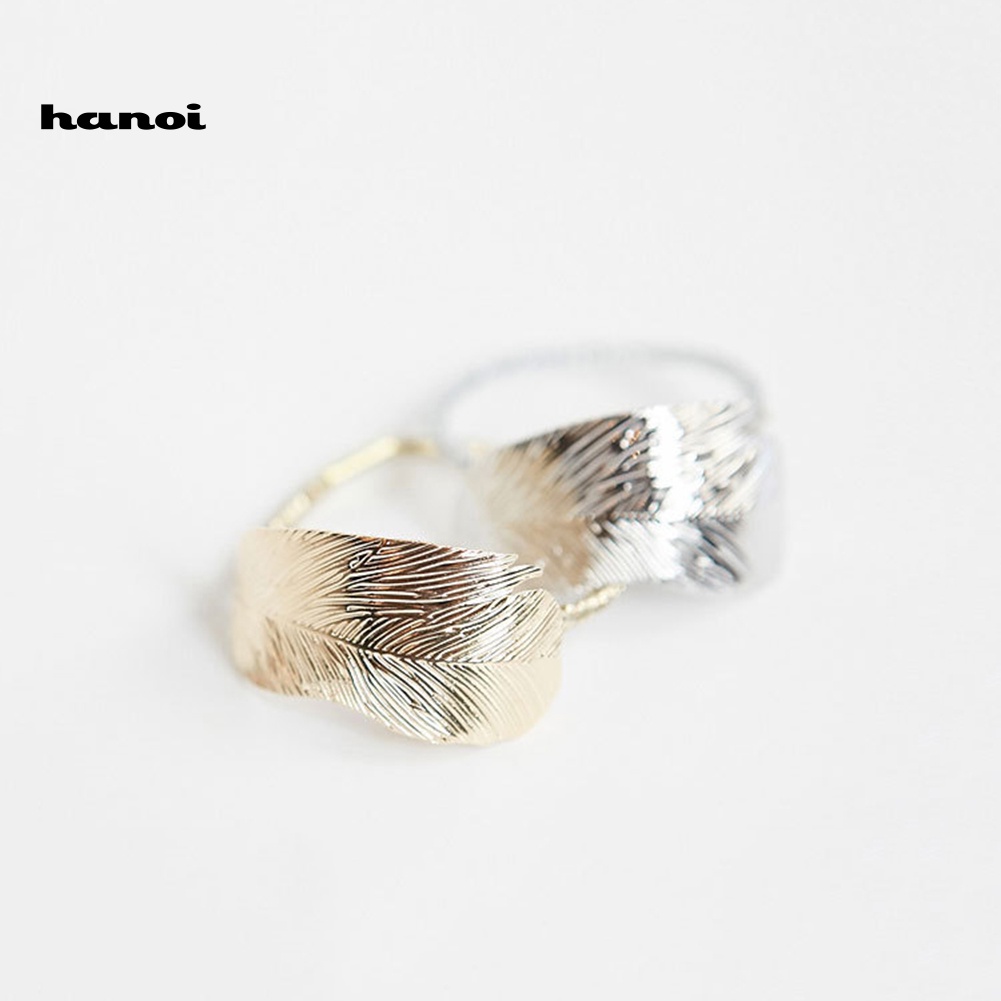 Set 2 Dây Cột Tóc Co Giãn Hình Chiếc Lá Thời Trang Cho Nữ Giá Đỡ