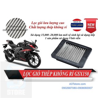 Lọc gió thép gsx150 winner sonic150 exiter nvx155 click125 vario sh mode pcx 150