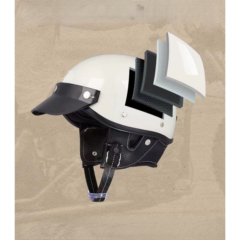 Mũ Bảo Hiểm Chạy Điện Thời Trang Mùa Hè Phong Cách Retro Dành Cho Nữ Và Nam