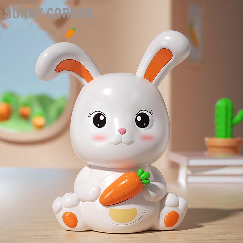 Sunny corner Có hàng sẵn Heo Đất Bằng Nhựa Hình Thỏ Dễ Thương Chống Rơi Dung Tích Lớn Bunny Hộp Đựng Tiền Cho Trẻ Em Quà Tặng
