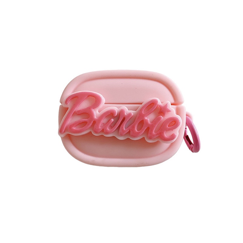 Ere1 movie barbie bluetooth case airpods pro ins pink earphone case fit for air pods 1/2/3 earphone cover protector gir