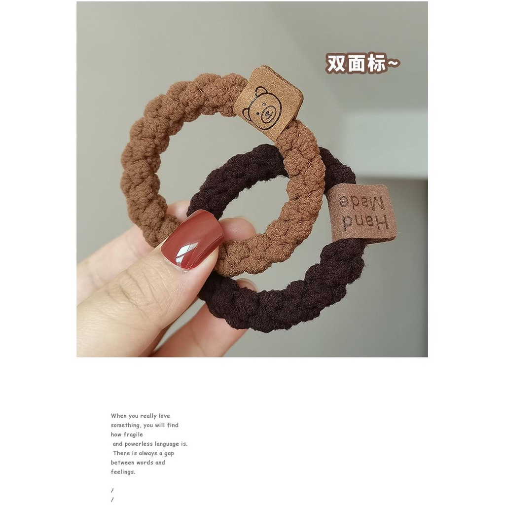 Băng đô cao su co giãn gấu bông dễ thương ~ Kết bạn ~ Các quý cô có thể kết hợp