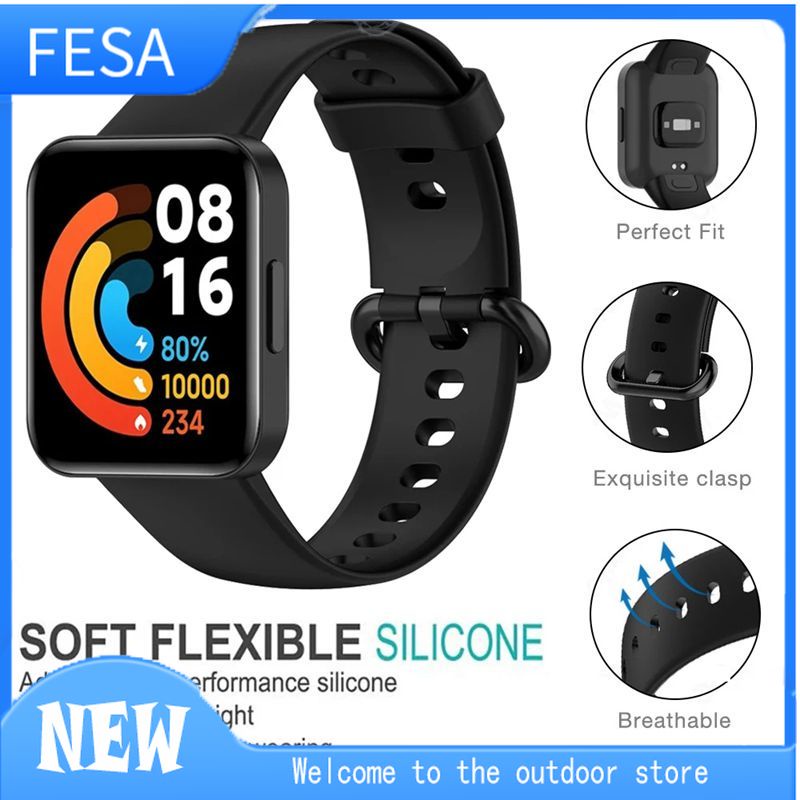 Dây Đeo Silicone Thay Thế Cho Đồng Hồ Thông Minh Xiaomi Mi Watch2 Lite Redmi Watch 2