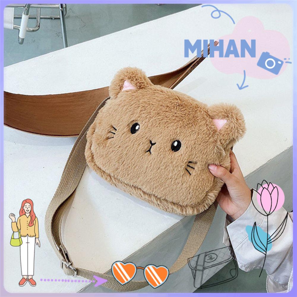 Túi Đeo Vai MIHAN1 Hình Mèo Hoạt Hình Đáng Yêu
