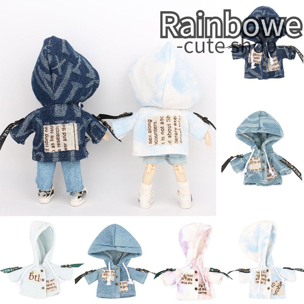 Áo Khoác Jean Thời Trang Cao Cấp Cho Búp Bê 1 / 12 12~16cm