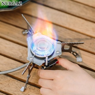 Nurgaz bếp gas cắm trại ngoài trời có thể gấp lại với đánh lửa