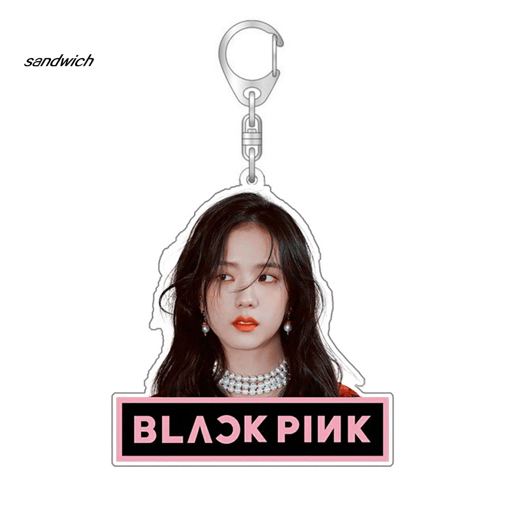 Móc Khóa Hai Mặt In Hình Nhóm Nhạc Blackpink Thời Trang