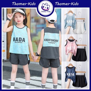 [THOMAS KIDS] Quần áo thể thao dành cho trẻ em Bộ hai mảnh cho bé trai và bé gái 3-10 tuổi