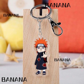 BANANA Gift Keychain Clear Sasuke/itachi/Kakashi Naruto Keyring Char Pendant Anime Accessories Acrylic Double Sided