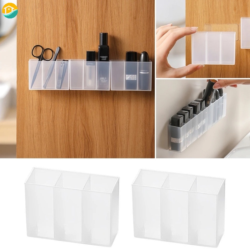 Giá Đỡ Đồ Trang Điểm 3 Ngăn Dán Tường Đa Năng