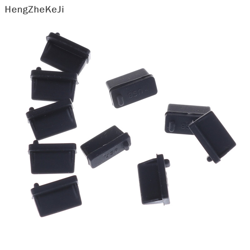 Bộ 10 Nút Cao Su Đen Bịt Cổng USB Chống Bụi