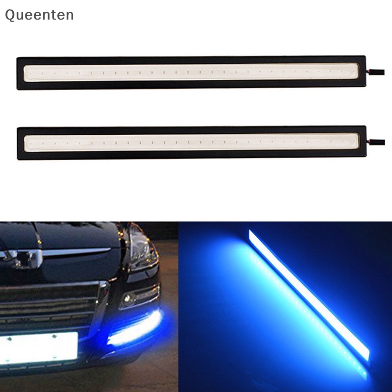 Đèn LED DRL DC 12V 17CM Siêu Sáng Chống Thấm Nước Màu Xanh Dương Cho Xe Hơi Qt QT